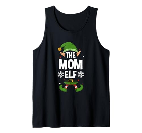 The Mom Elf Party Familiengruppe Matching Mother X-Mas Mama Tank Top von >>MORE FAMILY XMAS AND CHRISTMAS ELF DESIGNS HERE
