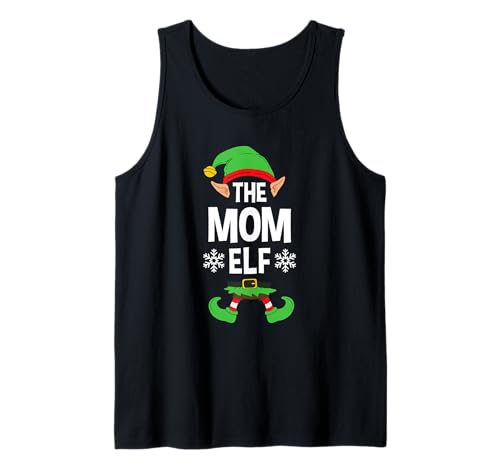 The Mom Elf Party Familiengruppe Matching Mother X-Mas Mama Tank Top von >>MORE FAMILY XMAS AND CHRISTMAS ELF DESIGNS HERE