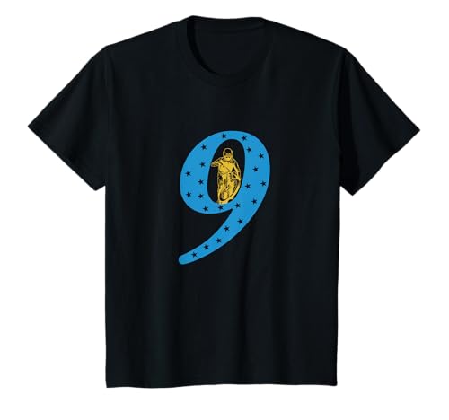 Kinder Fahrrad Spruch Radfahrer 9. Geburtstag Rad Mountainbike T-Shirt von >>MORE MTB, BIKE AND DOWNHILL DESIGNS HERE