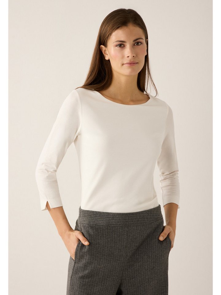 MORE&MORE 3/4-Arm-Shirt gerades Basic-3/4 Arm-Shirt von MORE&MORE