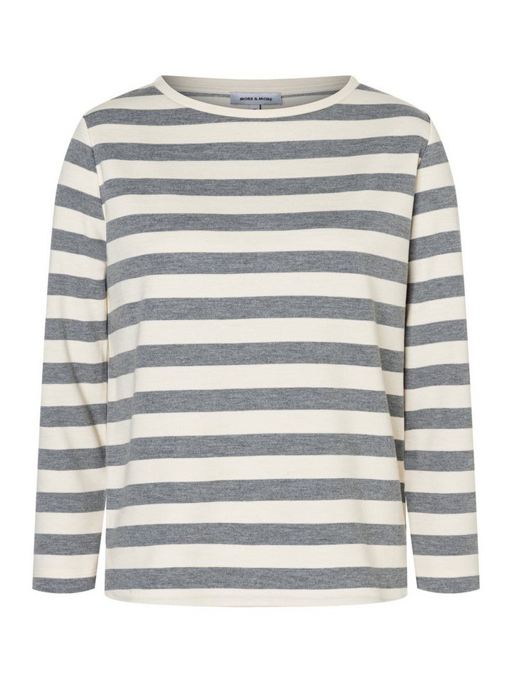 MORE&MORE 3/4-Arm-Shirt gestreiftes 3/4 Arm Shirt MORE&MORE 3/4-Arm-Shirt gestreiftes 3/4 Arm Shirt von MORE&MORE