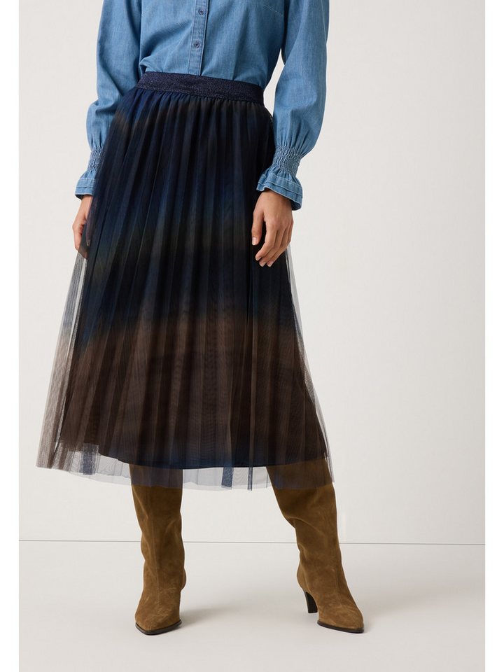 MORE&MORE A-Linien-Rock Schlupfrock midi, plissiert von MORE&MORE