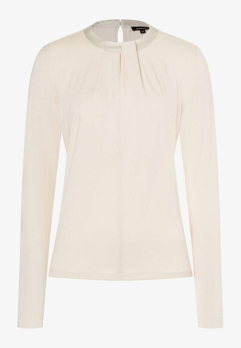 MORE & MORE - Abendliches Langarmshirt beige - Gr. - 38 von MORE & MORE