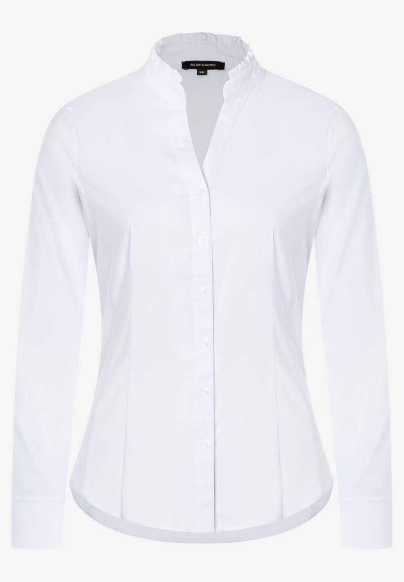 MORE & MORE - Baumwoll/Stretch Bluse weiß - Gr. - 42 von MORE & MORE