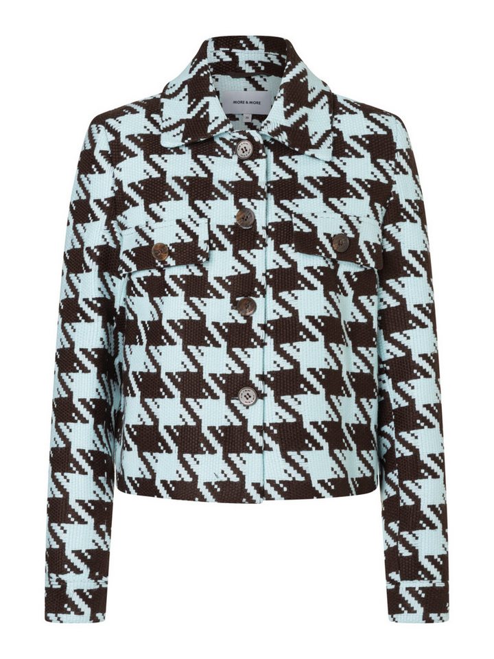 MORE&MORE Blouson kurze, weite, karierte Jacke von MORE&MORE