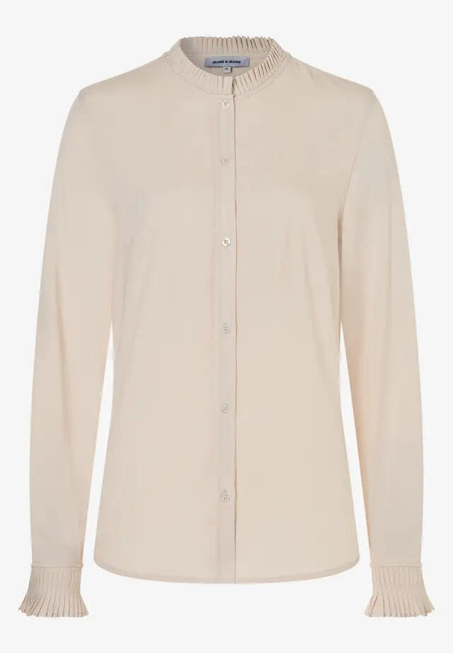 MORE & MORE - Bluse aus fließendem Crêpe beige - Gr. - 38 von MORE & MORE