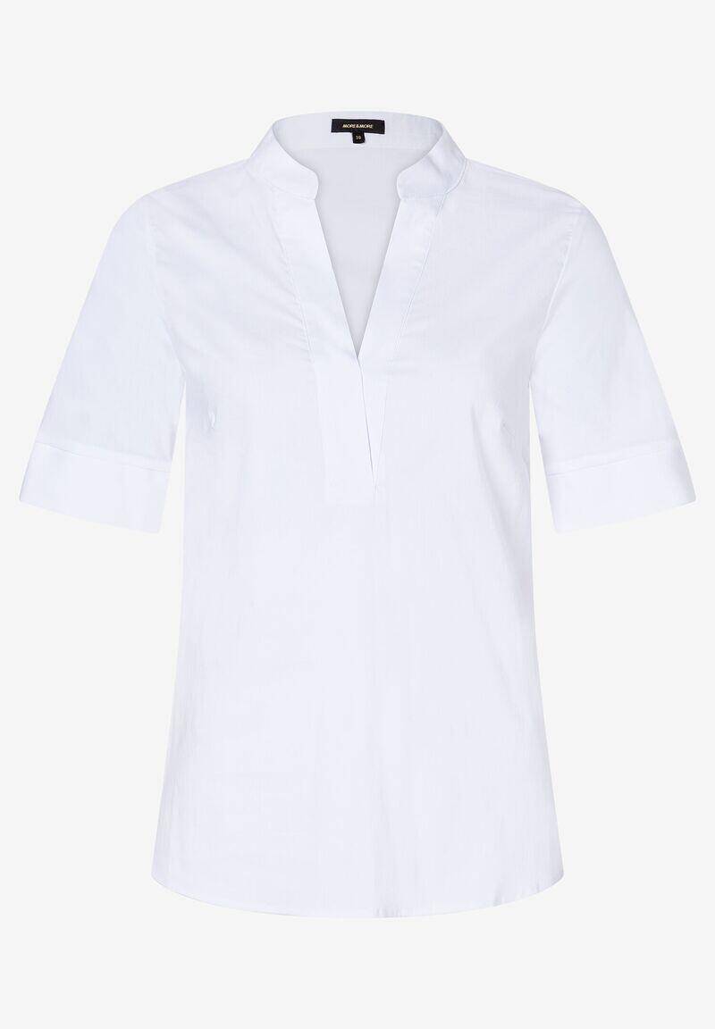 MORE & MORE - Bluse mit Stehkragen weiß - Gr. - 34 von MORE & MORE