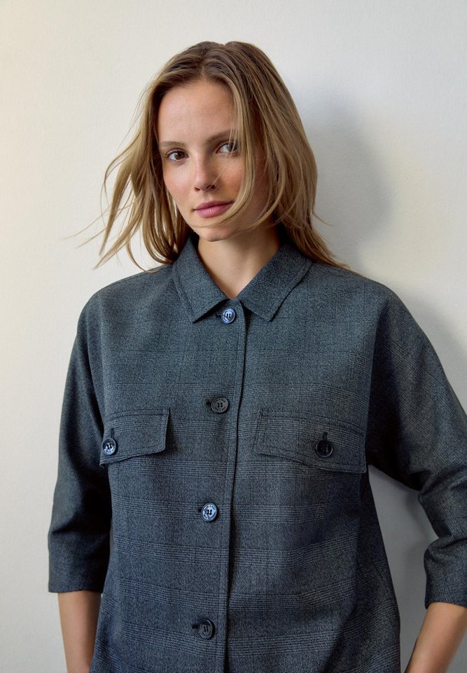 MORE&MORE Blusenblazer Glencheck Blazer Jacket 3790 von MORE&MORE