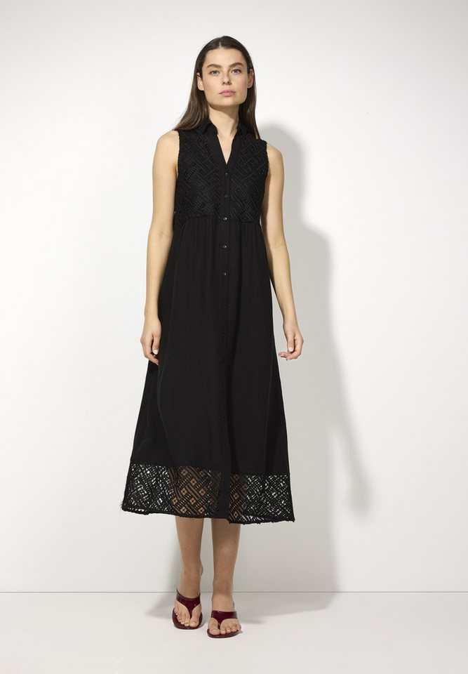 MORE&MORE Blusenkleid Maxi Dress Crochet Detail 0790 MORE&MORE Blusenkleid Maxi Dress Crochet Detail 0790 von MORE&MORE