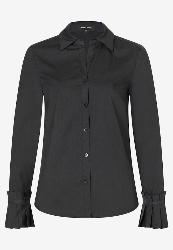 MORE&MORE Blusentop Poplin Pleat Cuff Blouse von MORE&MORE