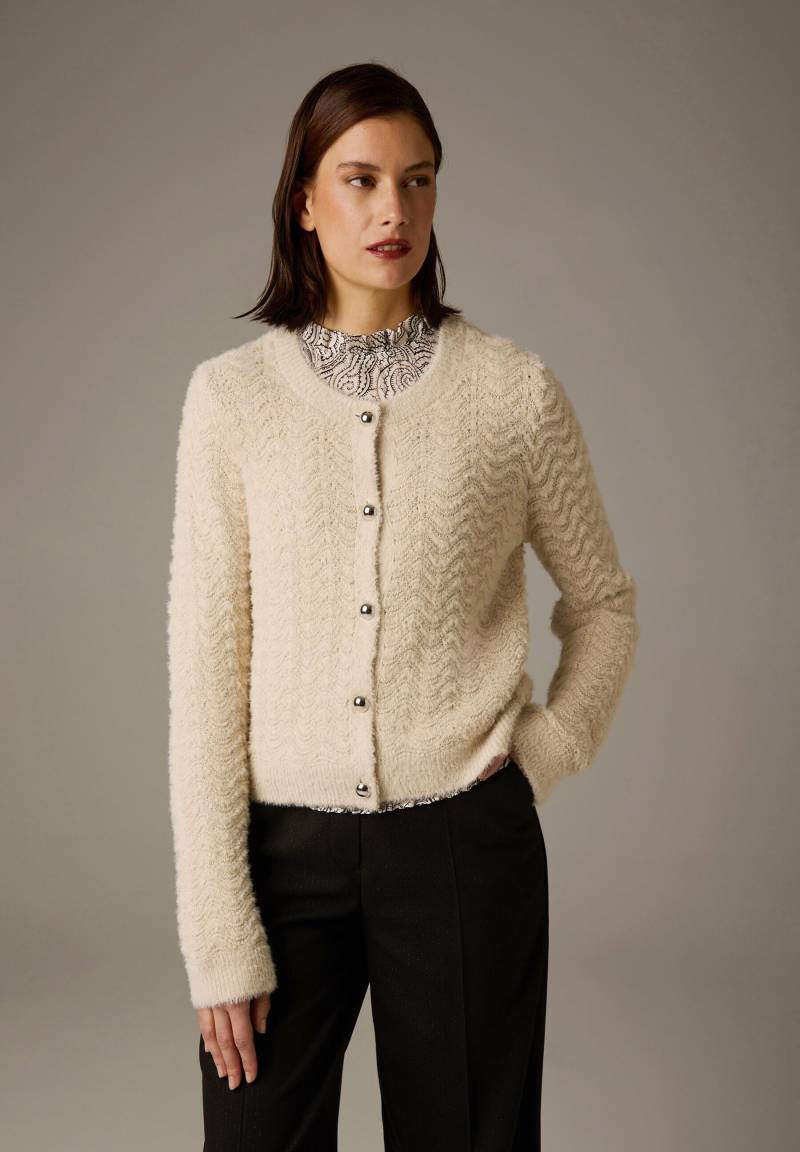 MORE & MORE - Flausch-Cardigan - Gr. - 44 von MORE & MORE