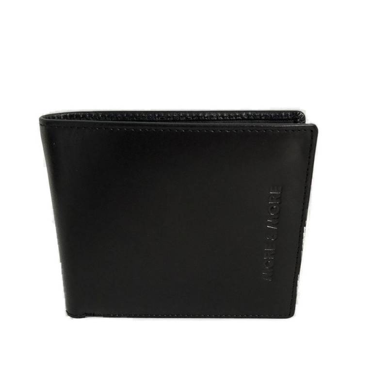 MORE&MORE Geldbörse Geldbeutel Damen Leder Polyester Schwarz 80313-9000, 1 Netzfach von MORE&MORE