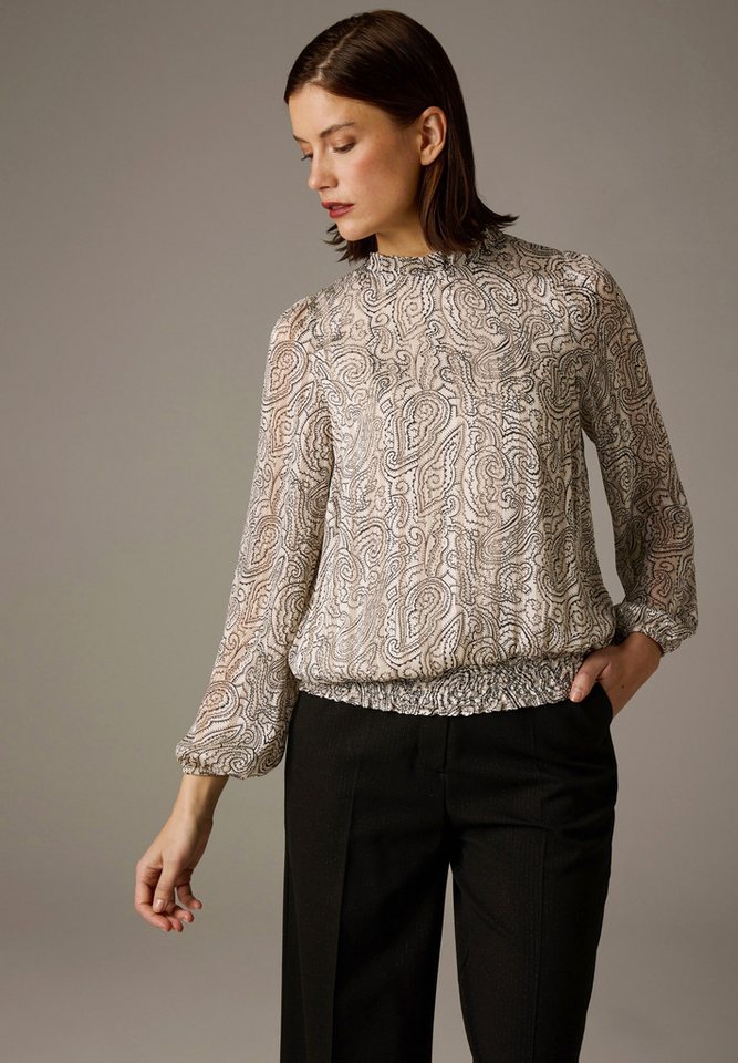 MORE&MORE Hemdbluse Chiffon Print Blouse 2031 von MORE&MORE