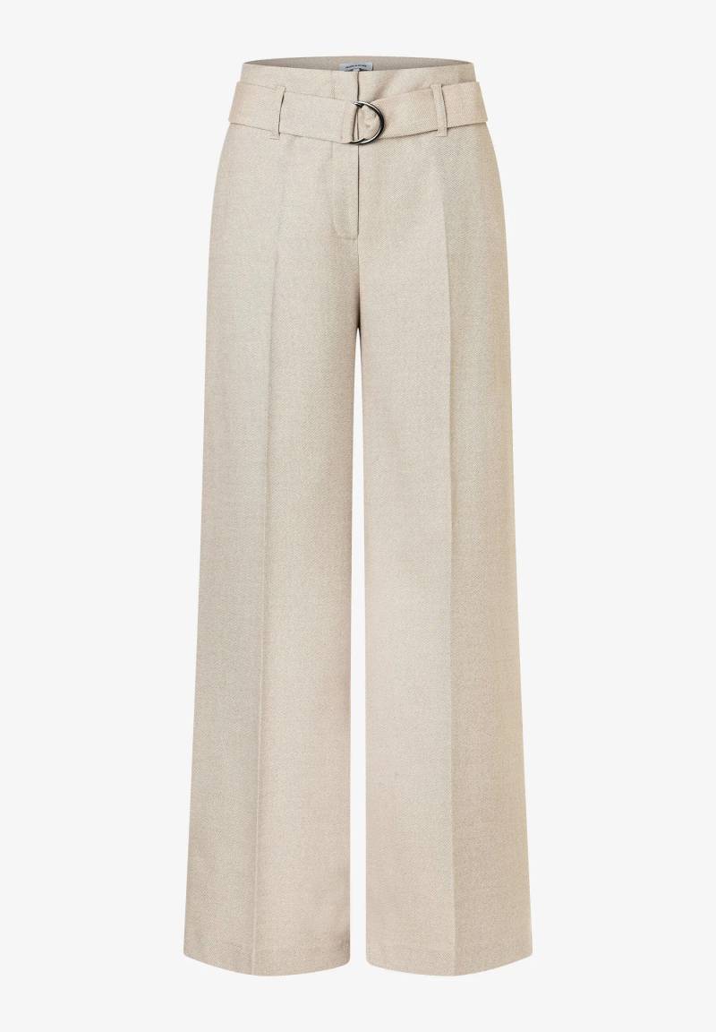 MORE & MORE - Hose mit weitem Bein beige - Gr. - 38 von MORE & MORE