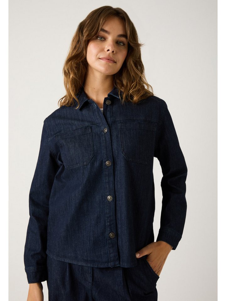 MORE&MORE Klassische Bluse Stretch-Denimhemd, langarm von MORE&MORE
