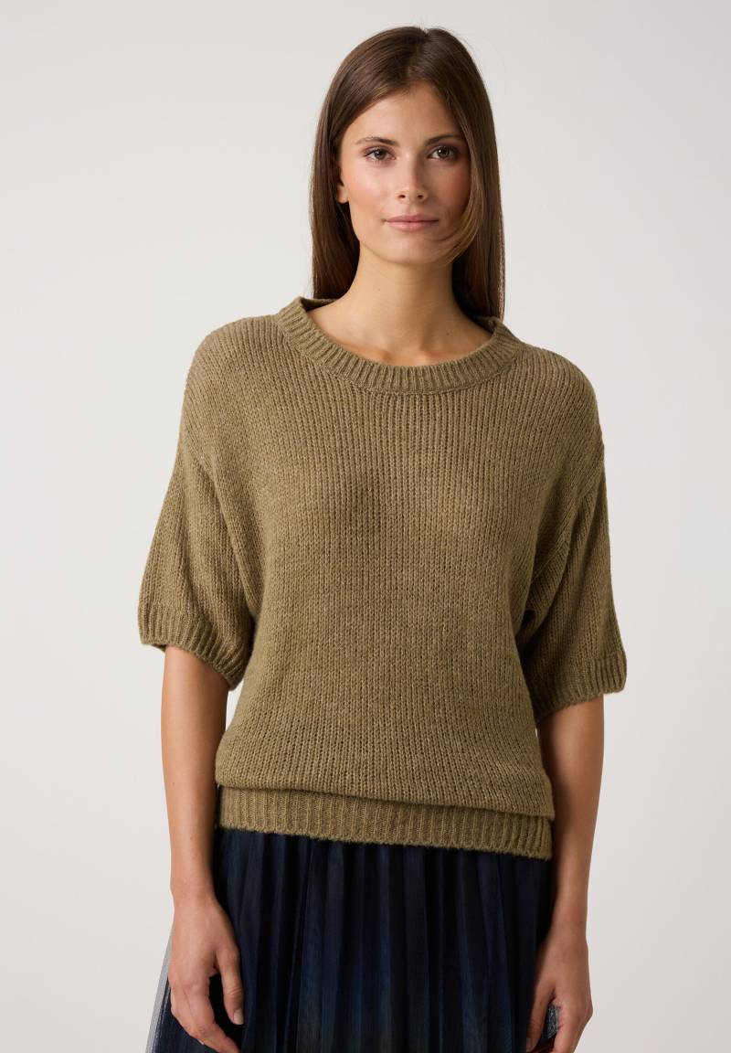 MORE & MORE - Kurzarm-Pullover grün - Gr. - 36 von MORE & MORE