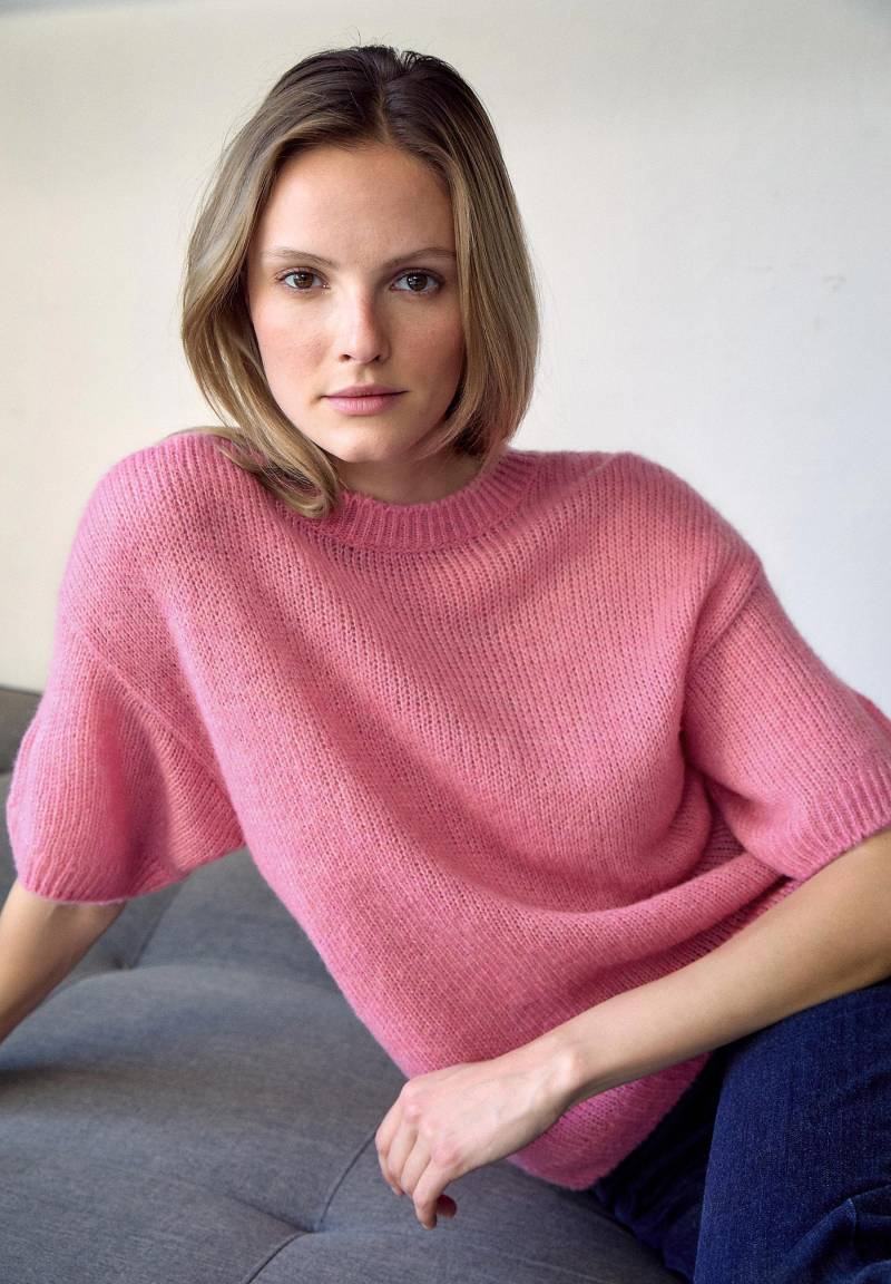 MORE & MORE - Kurzarm-Pullover rosa - Gr. - 44 von MORE & MORE