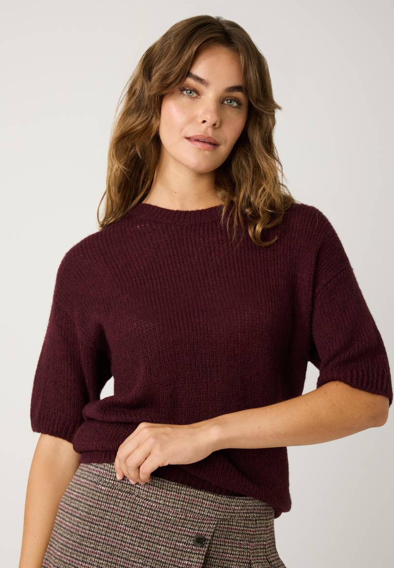 MORE & MORE - Kurzarm-Pullover rot - Gr. - 42 von MORE & MORE