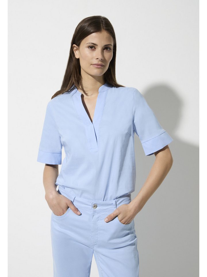 MORE&MORE Kurzarmbluse Stretchbluse von MORE&MORE