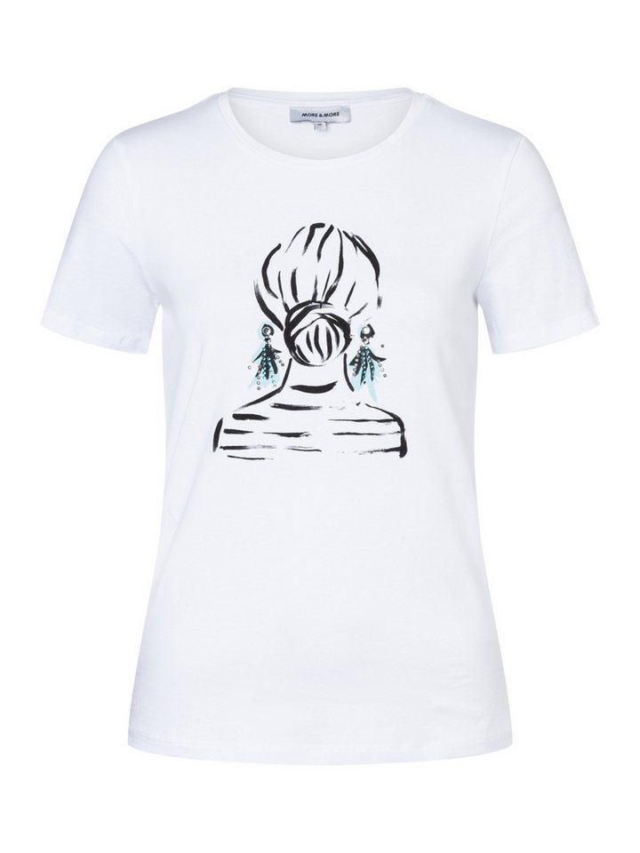 MORE&MORE Kurzarmshirt bedrucktes Baumwollstretch-Kurzarmshirt MORE&MORE Kurzarmshirt bedrucktes Baumwollstretch-Kurzarmshirt von MORE&MORE