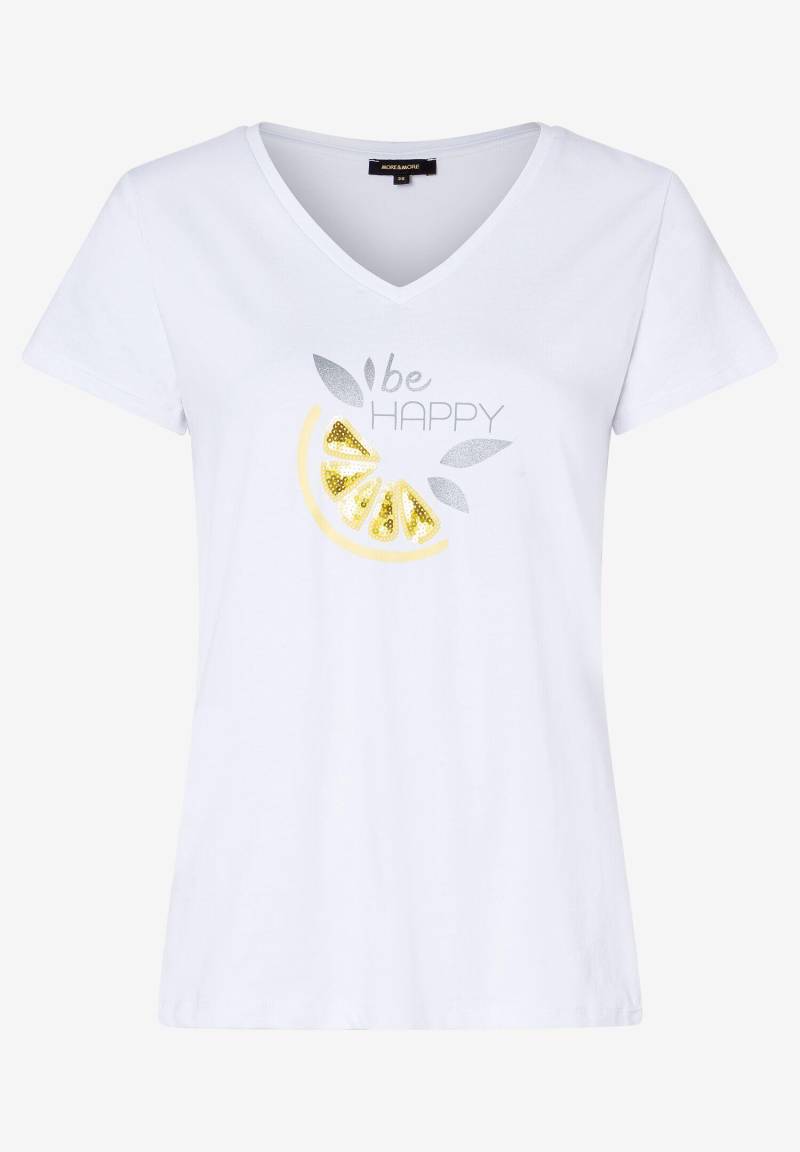 MORE & MORE - Kurzarmshirt weiß - Gr. - 40 von MORE & MORE