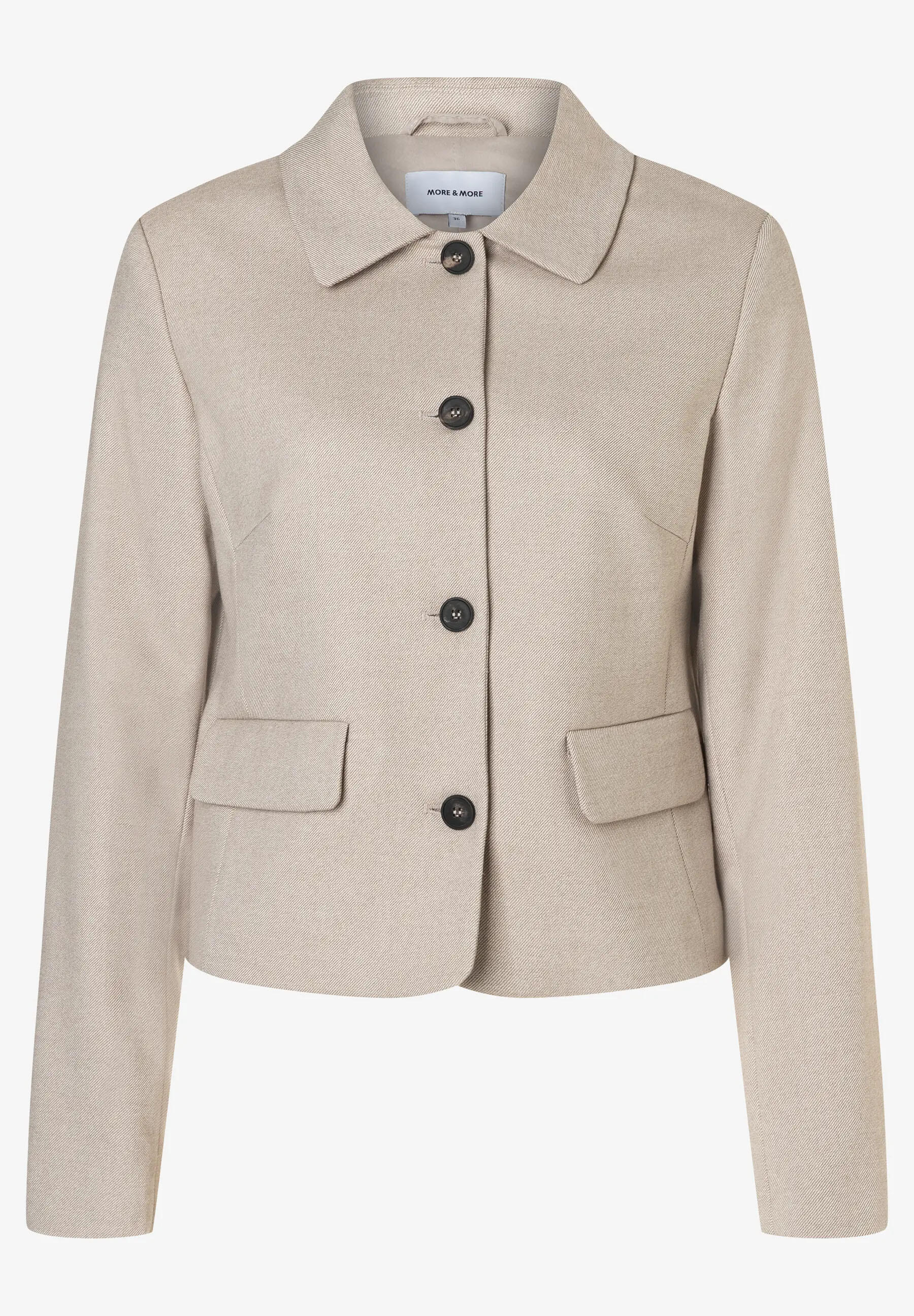 MORE & MORE - Kurzer Blazer beige - Gr. - 36 von MORE & MORE