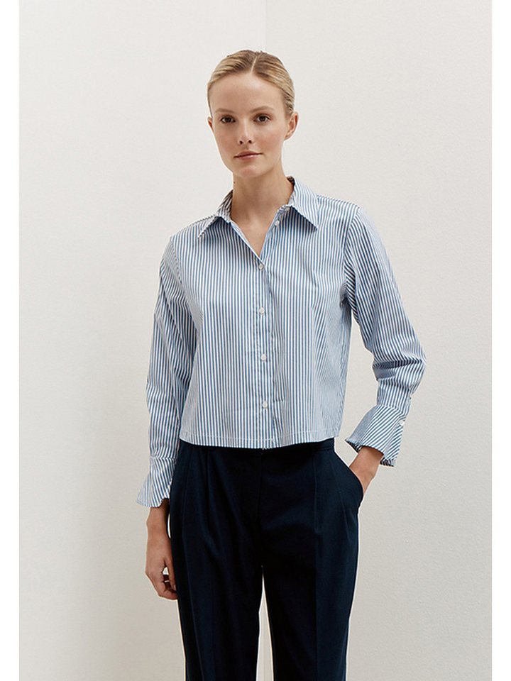 MORE&MORE Langarmbluse Baumwollstretch-Kurzbluse von MORE&MORE