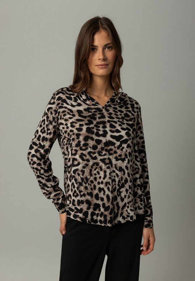 MORE&MORE Langarmbluse Leoprintbluse von MORE&MORE