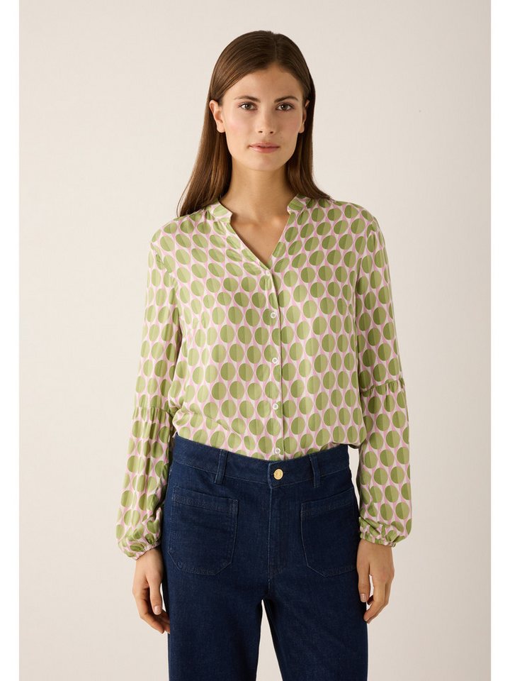 MORE&MORE Langarmbluse fließende Langarmbluse, bedruckt von MORE&MORE