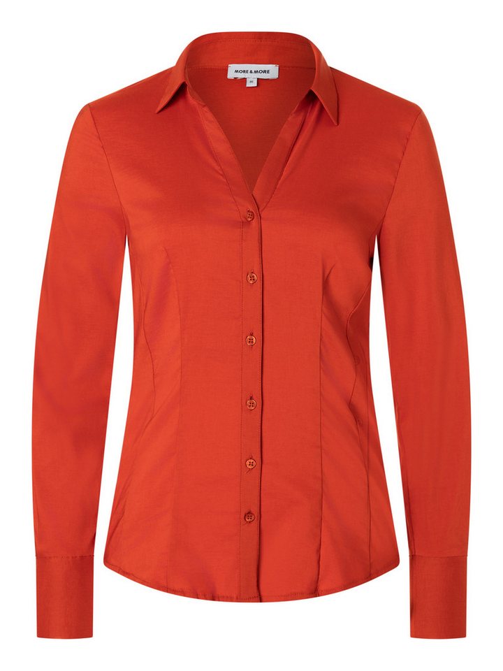 MORE&MORE Langarmbluse klassische Businessbluse MORE&MORE Langarmbluse klassische Businessbluse von MORE&MORE
