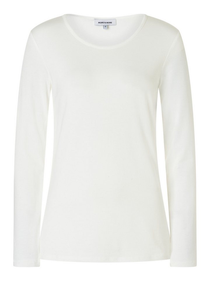 MORE&MORE T-Shirt Basic-Rundhalsshirt MORE&MORE T-Shirt Basic-Rundhalsshirt von MORE&MORE