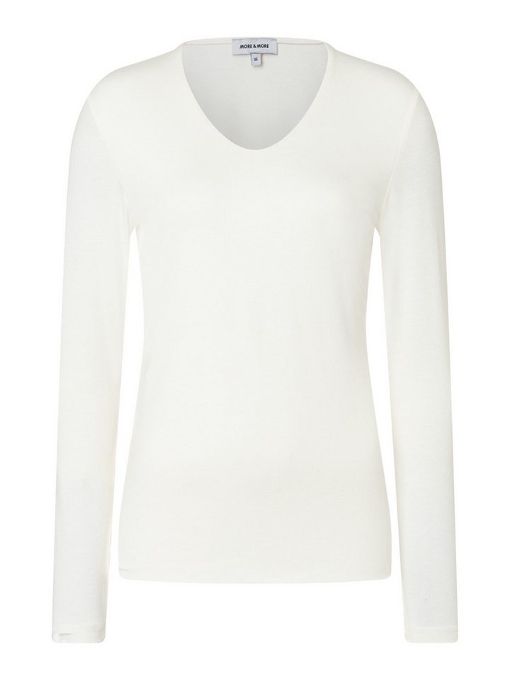 MORE&MORE Langarmshirt Basic-Stretch-Shirt MORE&MORE Langarmshirt Basic-Stretch-Shirt von MORE&MORE