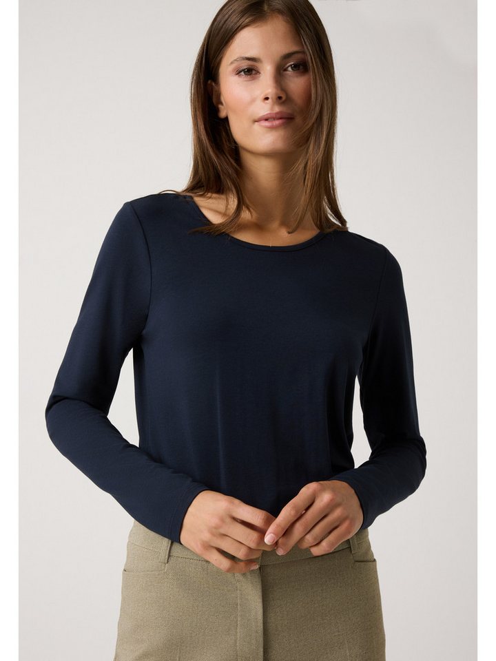 MORE&MORE Langarmshirt Baumwol-Modal-Jerseyshirt soft von MORE&MORE