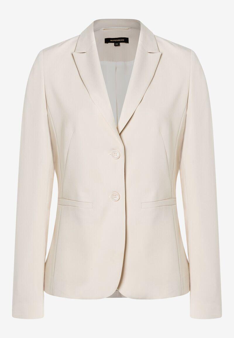 MORE & MORE - Leicht taillierter Blazer beige - Gr. - 46 von MORE & MORE