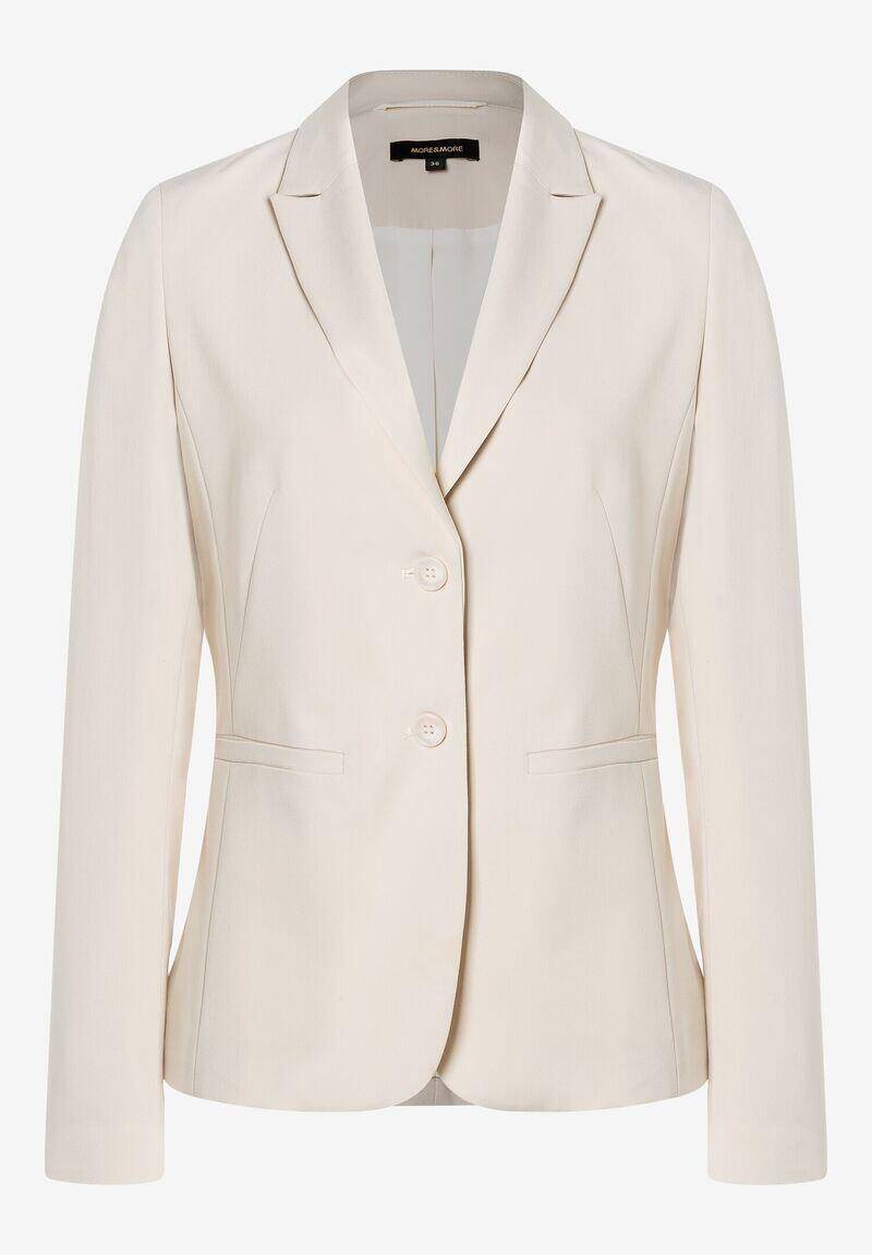 MORE & MORE - Leicht taillierter Blazer beige - Gr. - 46 von MORE & MORE