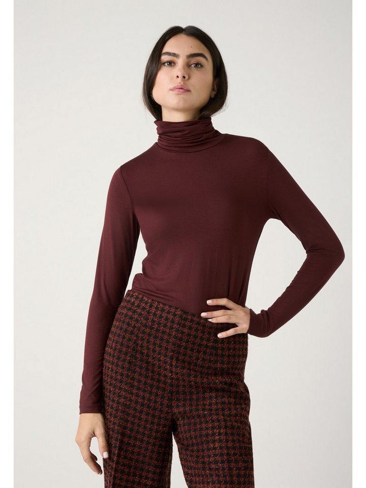 MORE&MORE Longsleeve softes Basic-Rollkragenshirt von MORE&MORE