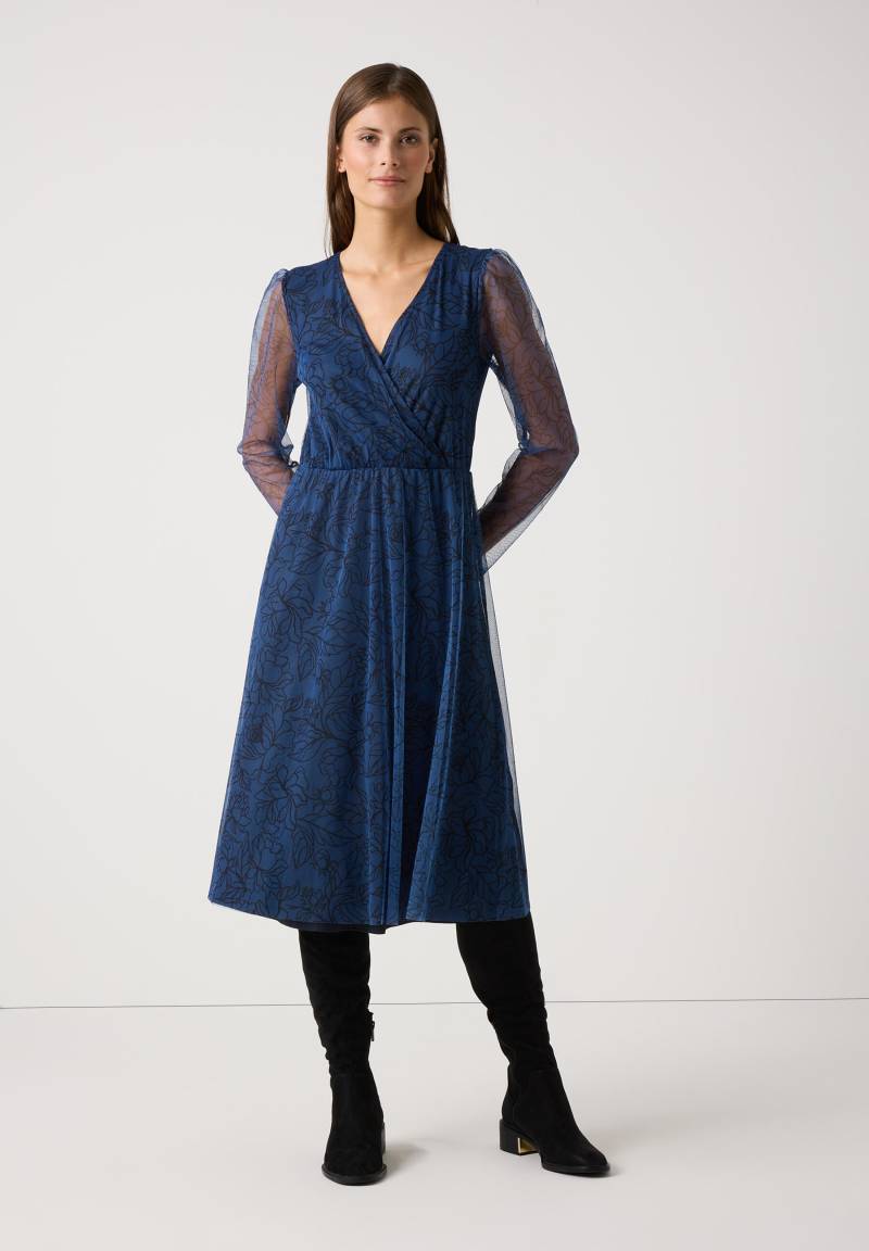 MORE & MORE - Meshkleid mit Print blau - Gr. - 34 von MORE & MORE