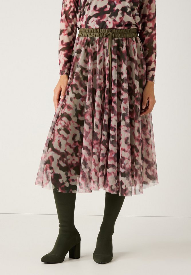 MORE&MORE Minirock Meshrock mit Aquarell-Print von MORE&MORE