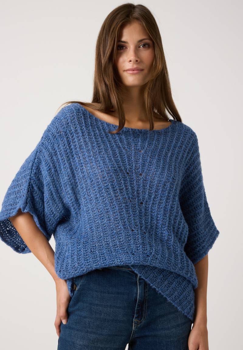 MORE & MORE - Pullover mit Fledermausärmeln blau - Gr. - 36 von MORE & MORE