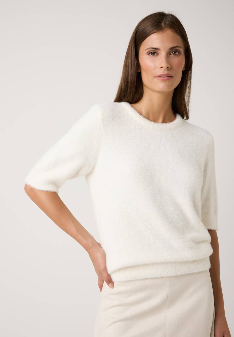 MORE & MORE - Pullover mit kurzen Ärmeln weiß - Gr. - 36 von MORE & MORE