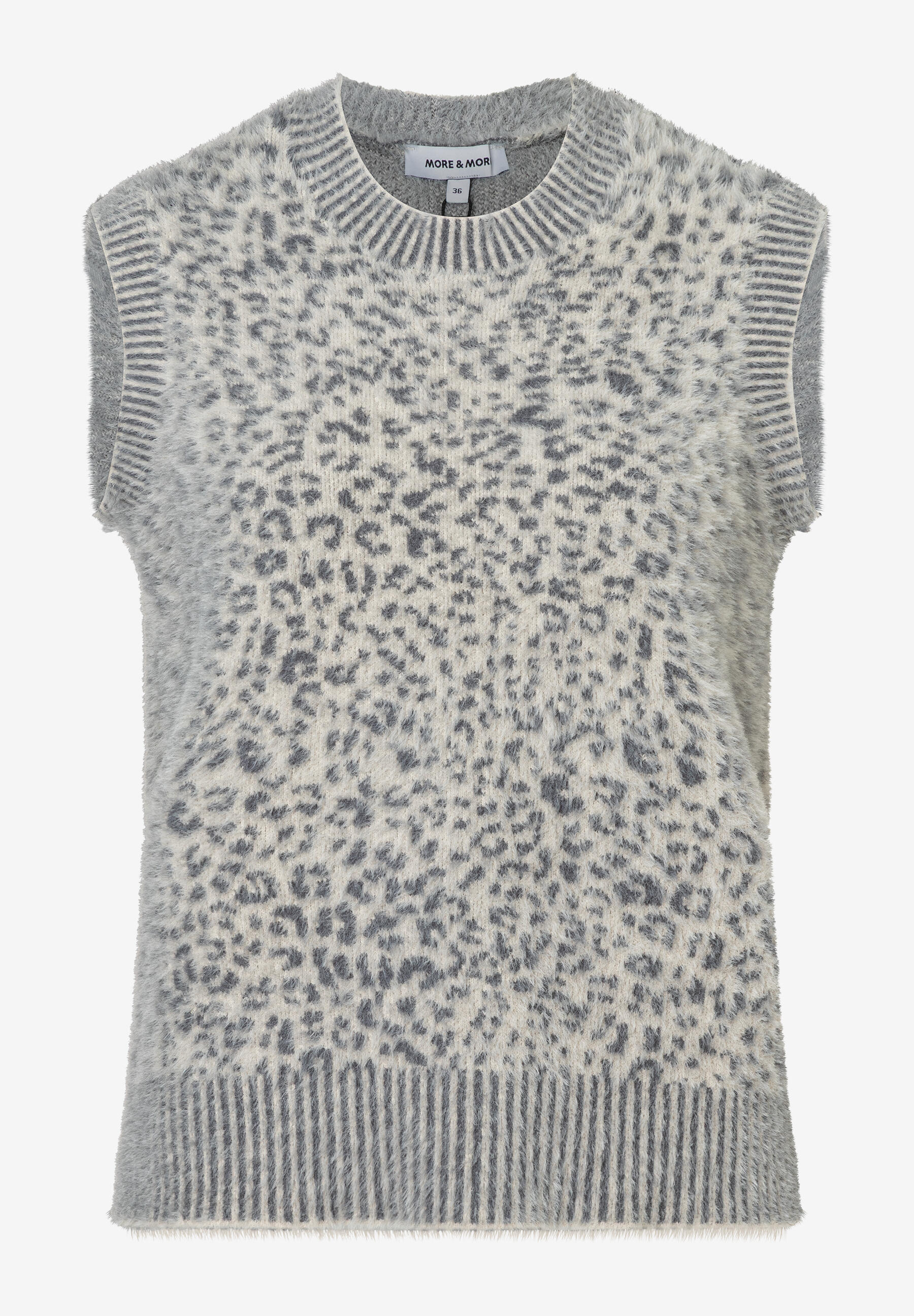MORE & MORE - Pullunder mit Leo-Dessin - Gr. - 44 von MORE & MORE
