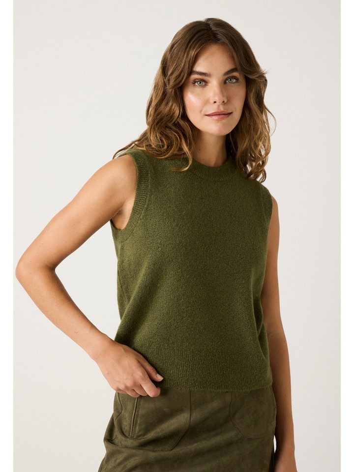 MORE&MORE Pullunder softer Rundhals-Strickpullunder von MORE&MORE