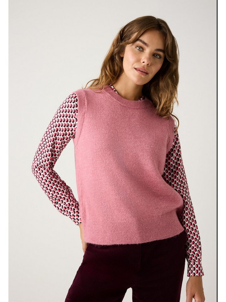 MORE&MORE Pullunder softer Rundhals-Strickpullunder von MORE&MORE