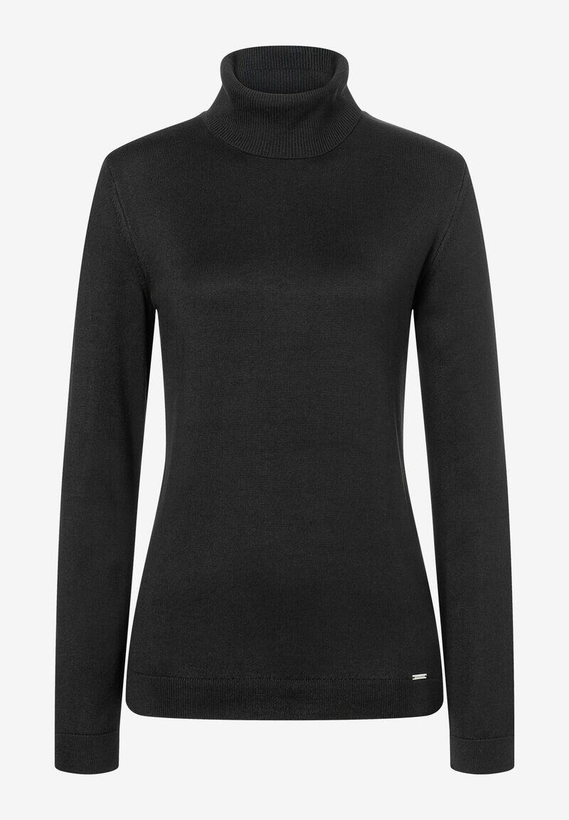 MORE & MORE - Rollkragenpullover schwarz Herbst-Kollektion schwarz - Gr. - 40 von MORE & MORE