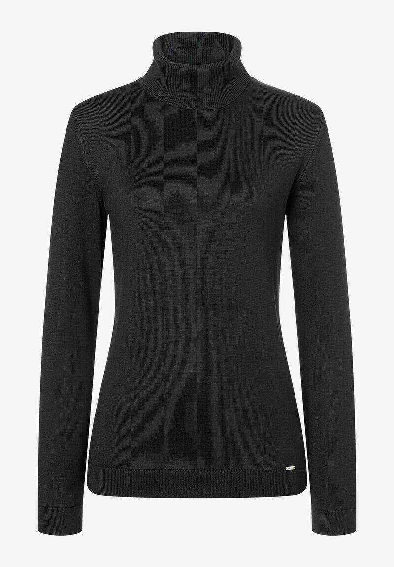 MORE & MORE - Rollkragenpullover schwarz Herbst-Kollektion schwarz - Gr. - 40 von MORE & MORE