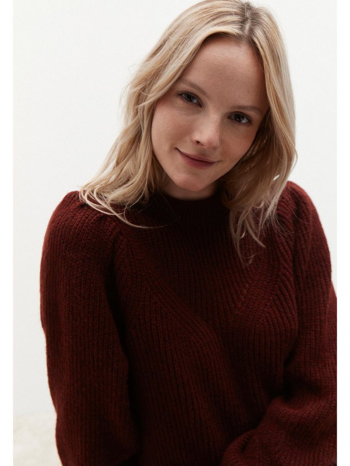 MORE&MORE Rundhalspullover kuscheliger Rippstrickpullover von MORE&MORE
