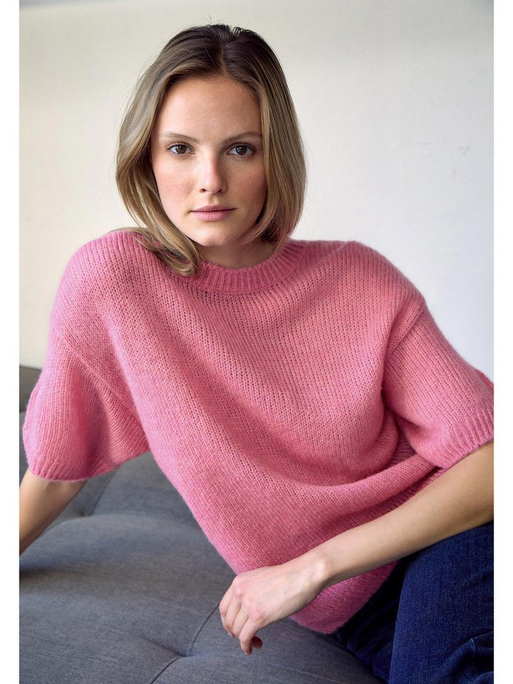 MORE&MORE Rundhalspullover oversized, leichter Strick von MORE&MORE