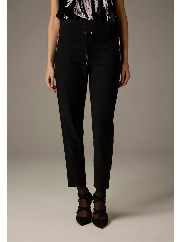 MORE&MORE Stoffhose coole, schwarze Jogginghose von MORE&MORE