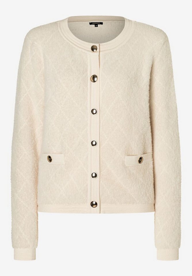 MORE&MORE Strickjacke Cardigan with Bouclé von MORE&MORE