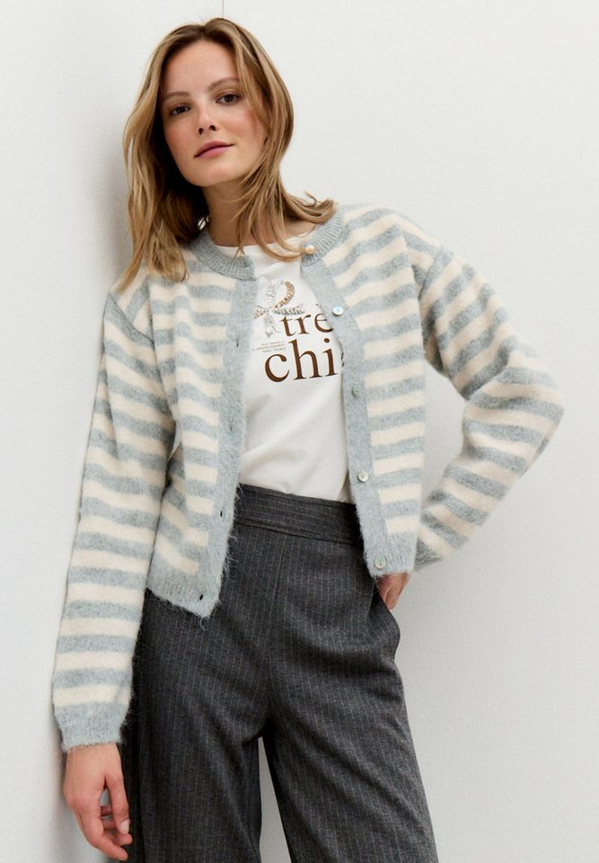 MORE&MORE Strickjacke Cardigan with Stripe von MORE&MORE